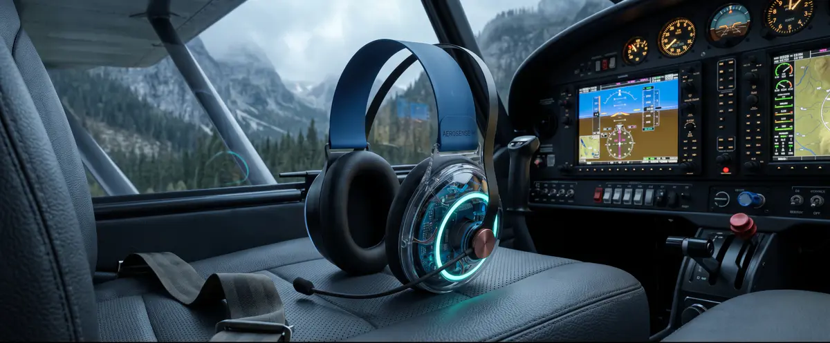 Aerosense H1 resting on a cockpit seat
